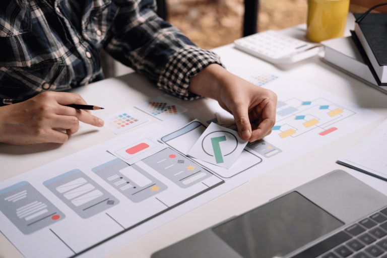 Mobile App Design Wireframe