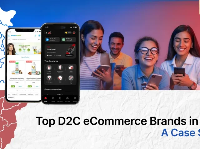 Top D2C eCommerce Brands in India Infographic comparing direct-to-consumer and traditional retail model.