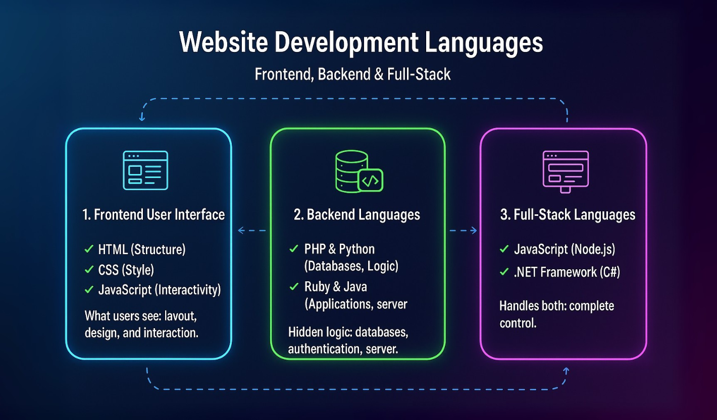 Best Languages for Website Development – A Complete Guide 2 Best languages for website development