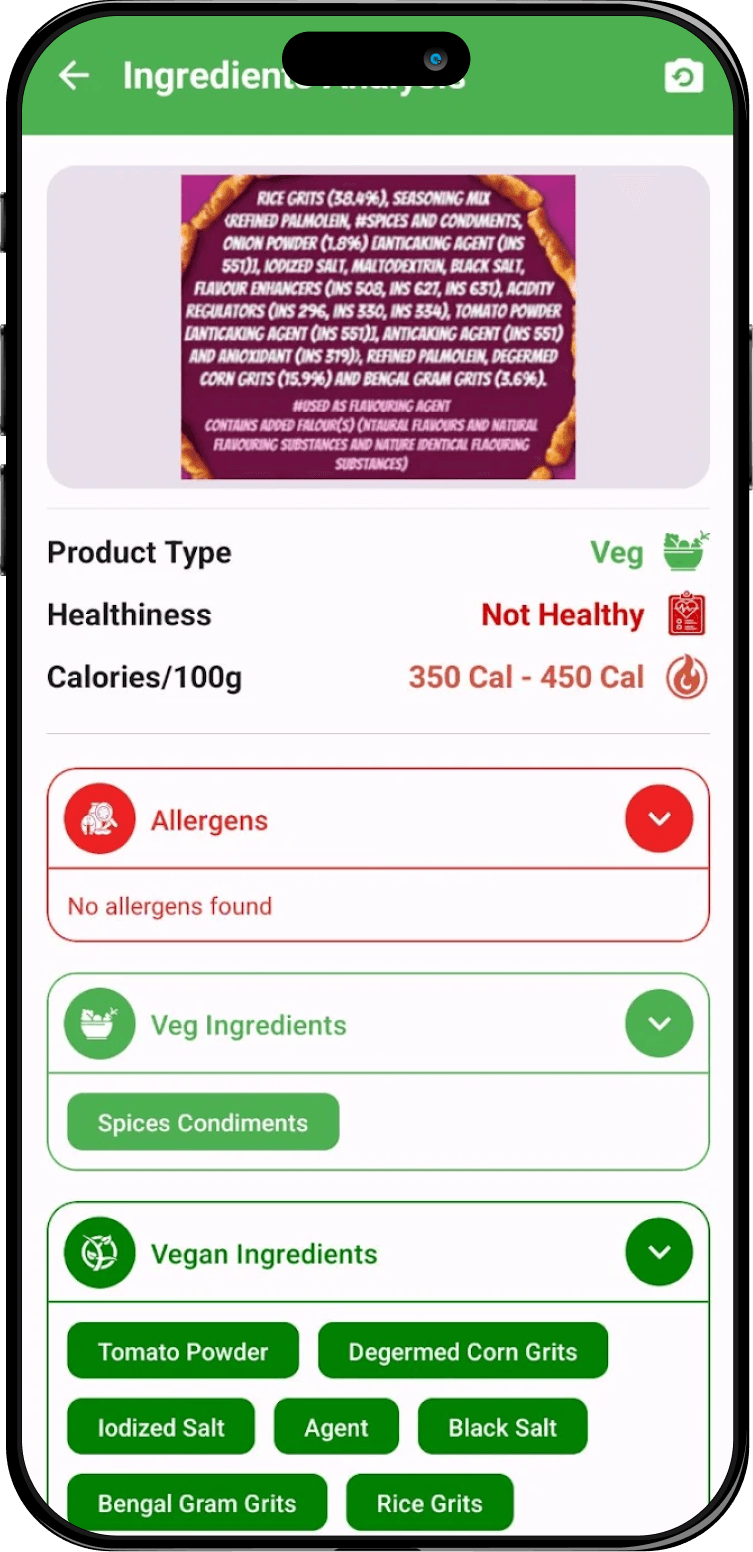 ingredient analyzer 2