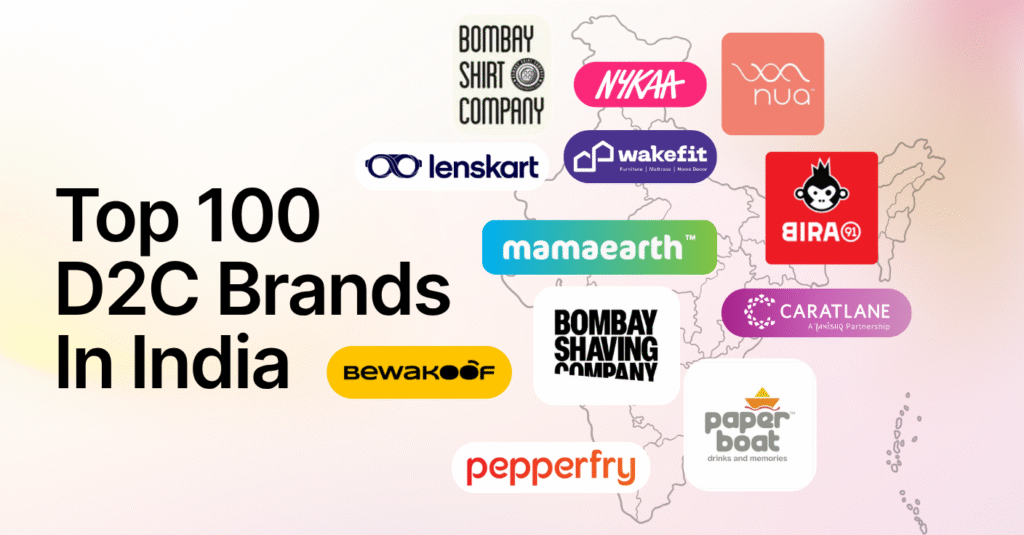 Top 100 D2C Brands In India