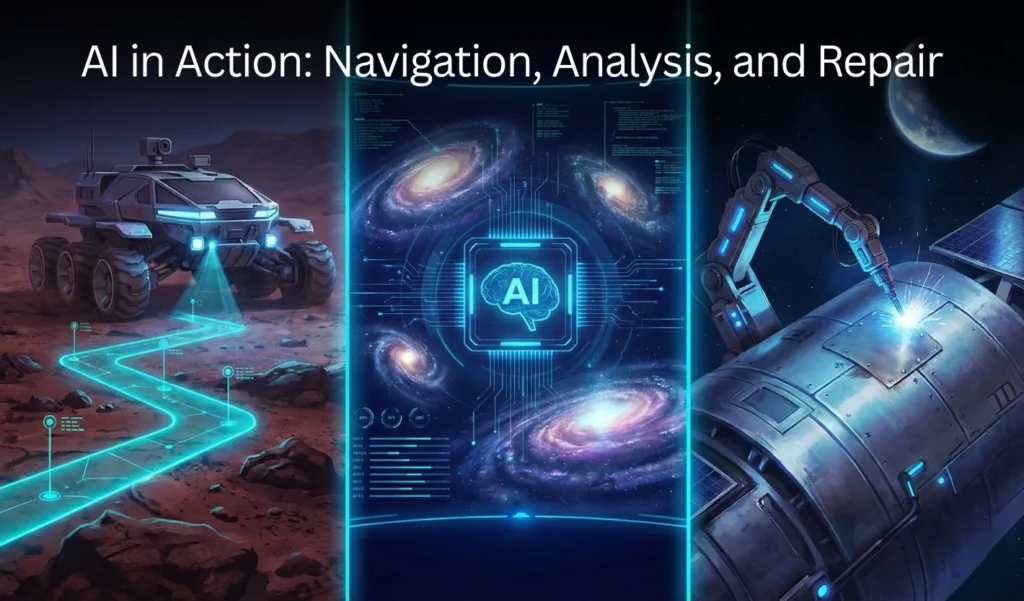 AI in space AI in ActionNavigationAnalysis and Repair AI in Space Exploration