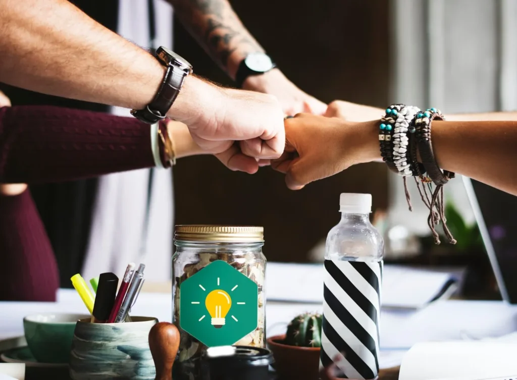 business colleagues together tea Fintech AI Development Services