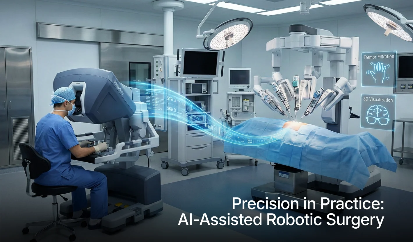 AI in Healthcare 1 Robotic assisted surgery AI in Healthcare Examples