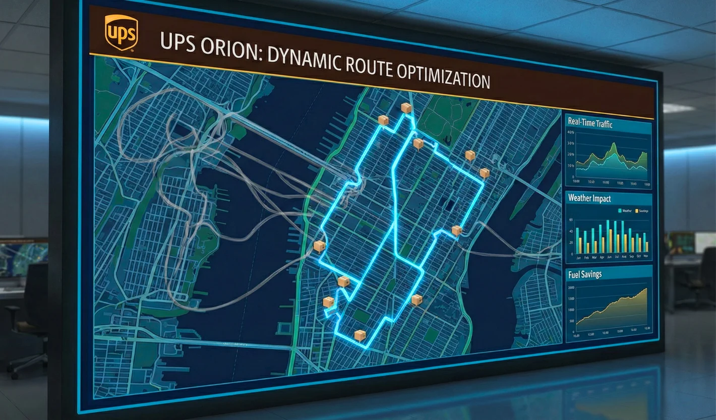 The Best Examples of AI in Logistics UPS ORION Dynamic Route Optimizatio Examples of AI in Logistics
