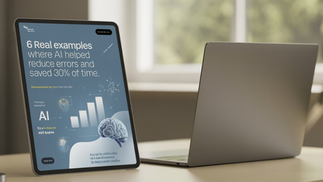 6 Real Examples Where AI Helped Reduce Errors and Saved 30% of Time