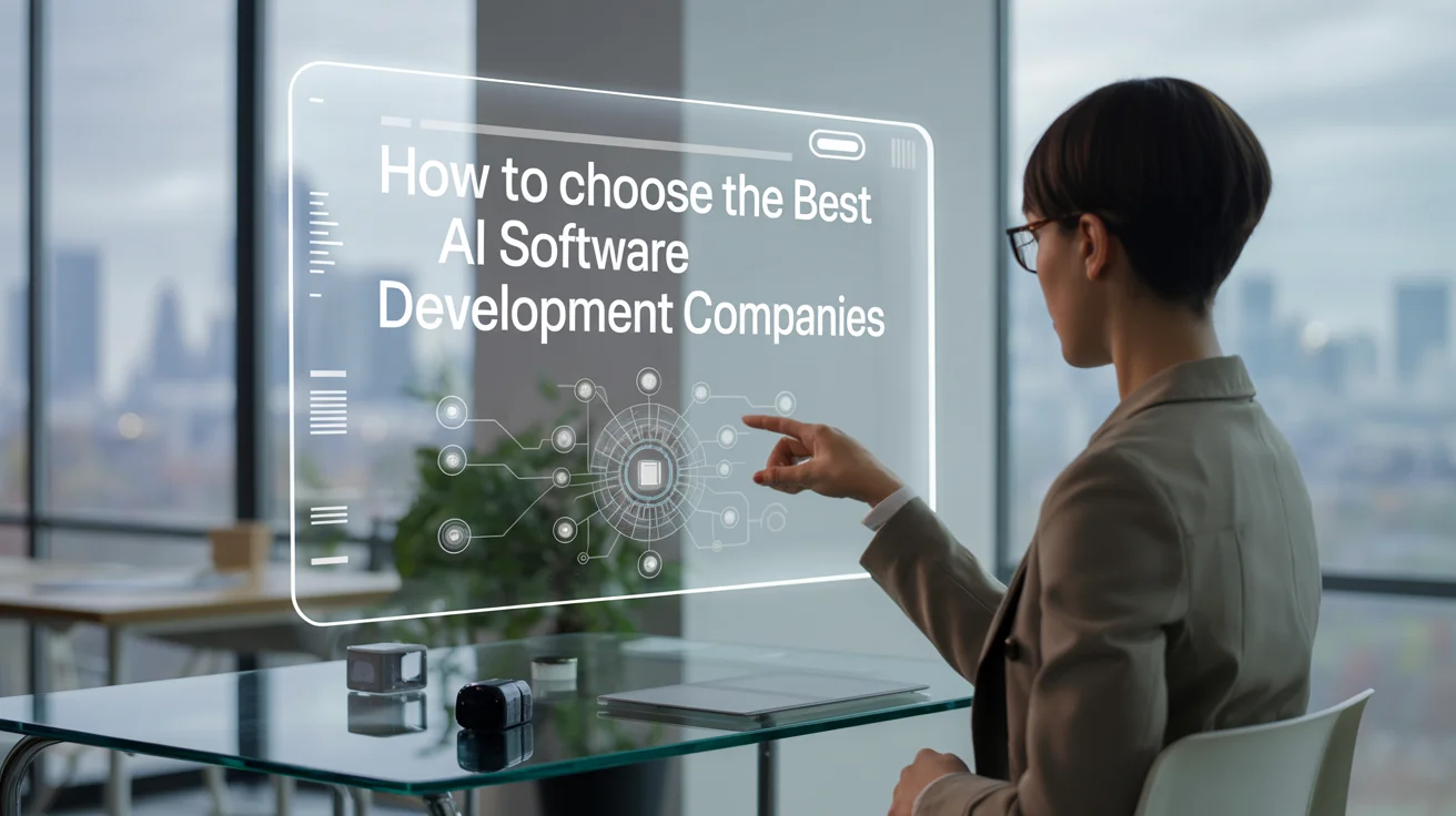 How to Choose The Best AI Software Development Company?