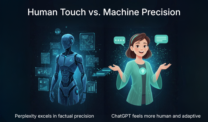Human Feel Comparison perplexity vs chatgpt