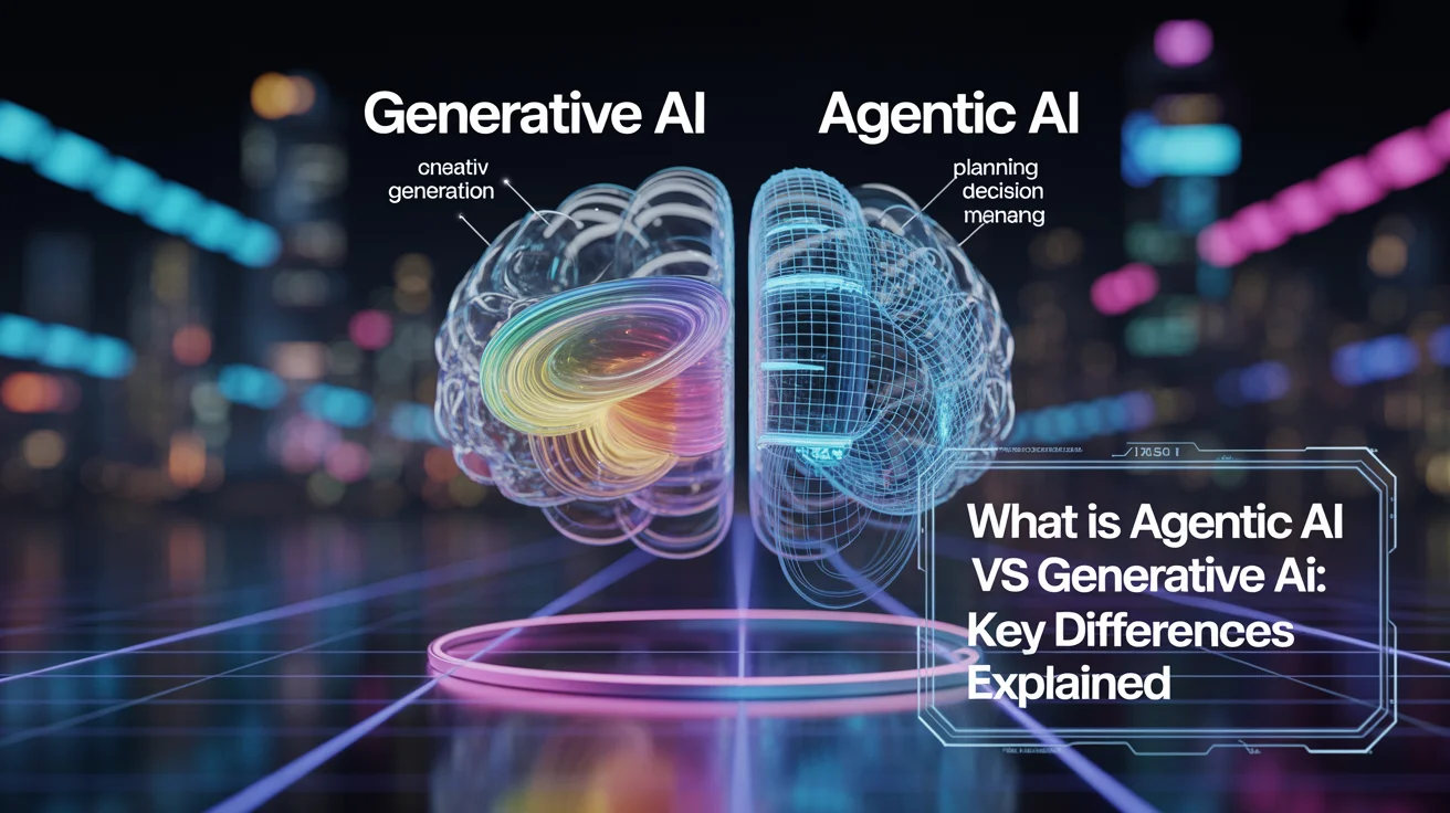 What is Agentic AI vs Generative AI: Key Differences Explained