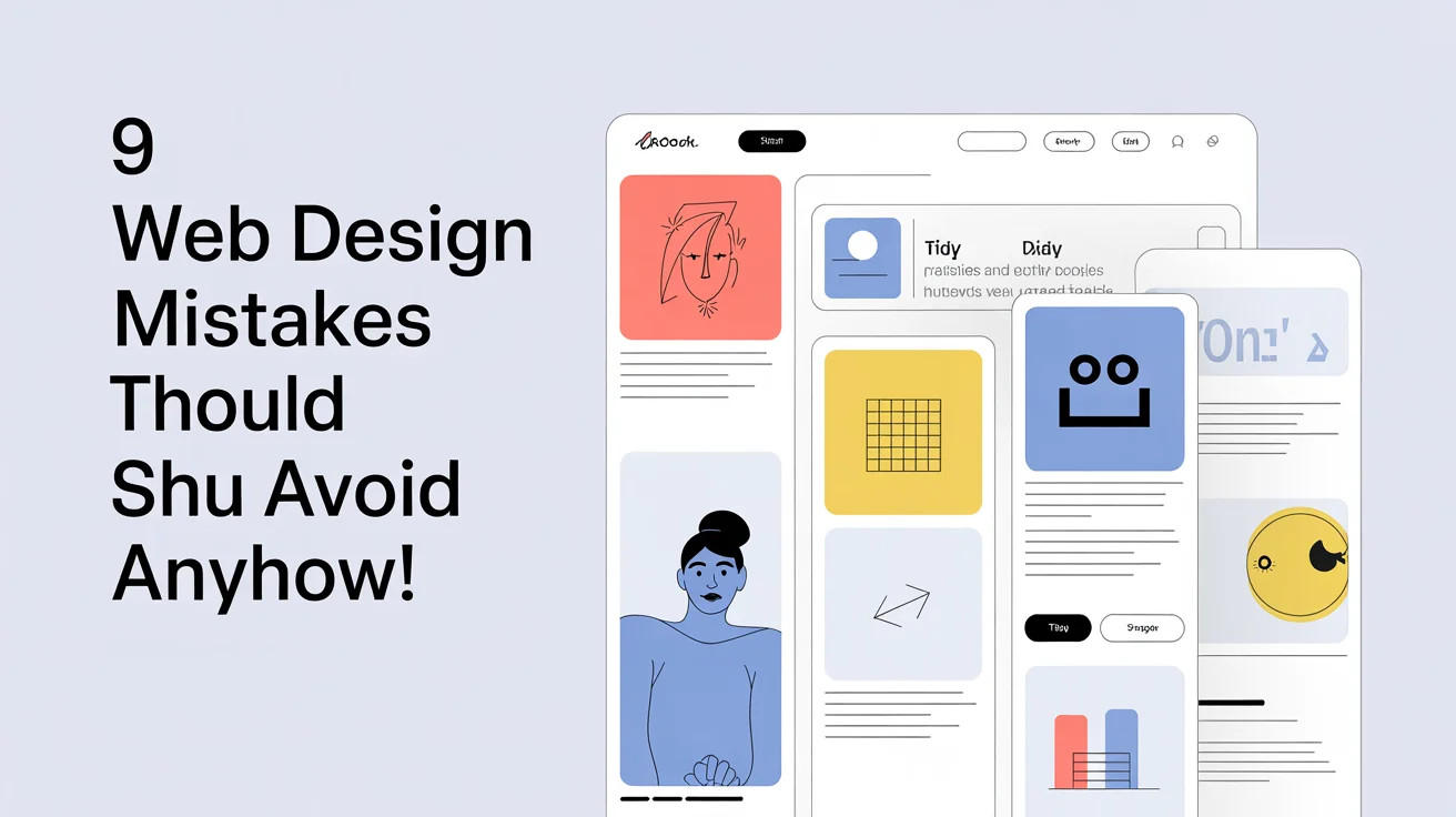 9 Web Design Mistakes You Should Avoid ANYHOW!