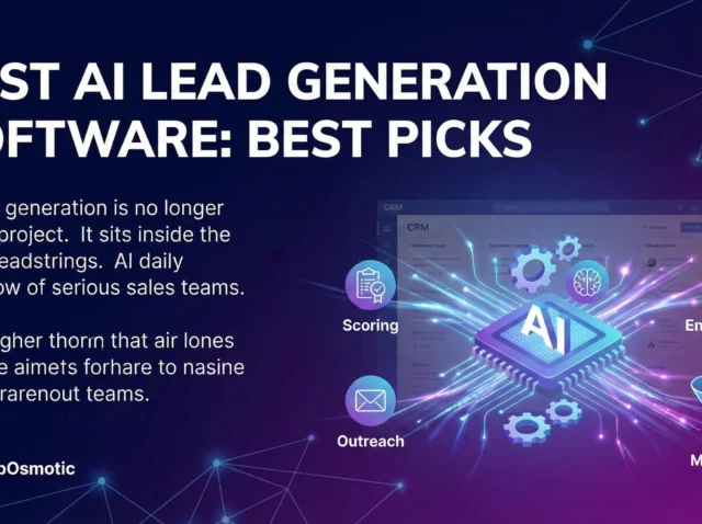 Best AI lead generation software guide showing top tools for lead scoring, automation, and B2B sales