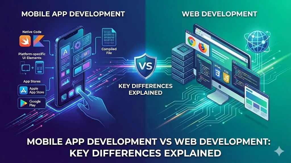 Mobile App Development vs Web Development: Key Differences Explained