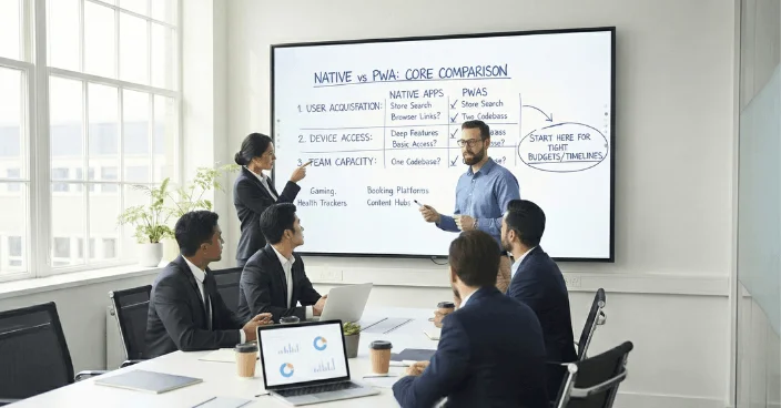 Native vs Progressive Web Apps: Core Comparison