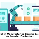 IoT-enabled smart manufacturing line with robotic arm and monitoring dashboard
