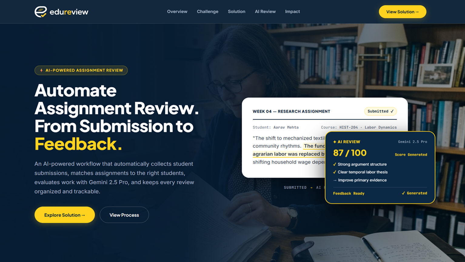 Offer Accelerator case study Hero Banner AI workflow automation