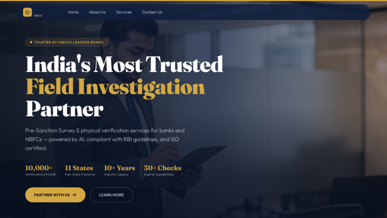 credoverify Hero Banner loan applicant verification platform