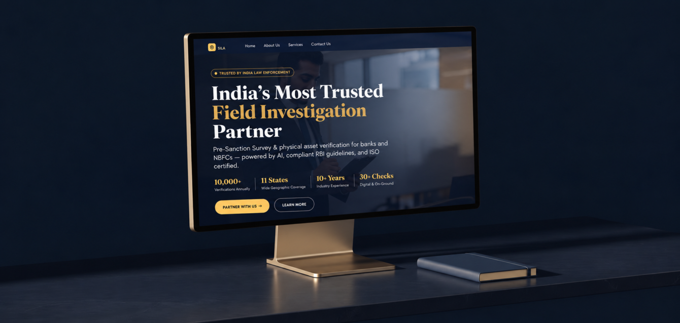 Premium Investigation Website Mockup Premium Investigation Website Mockup